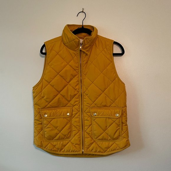 J. Crew Jackets & Blazers - NWT J.Crew Quilted Vest - Mustard | Medium